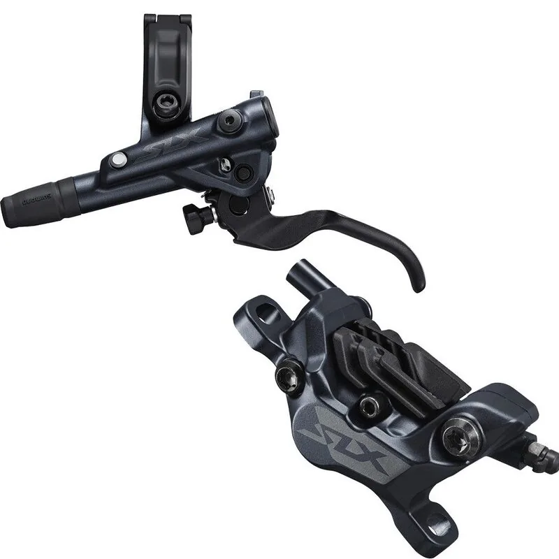 Shimano SLX BR-M7120 + BL-M7100 (étrier 4 pistons, levier plat, J-Kit)